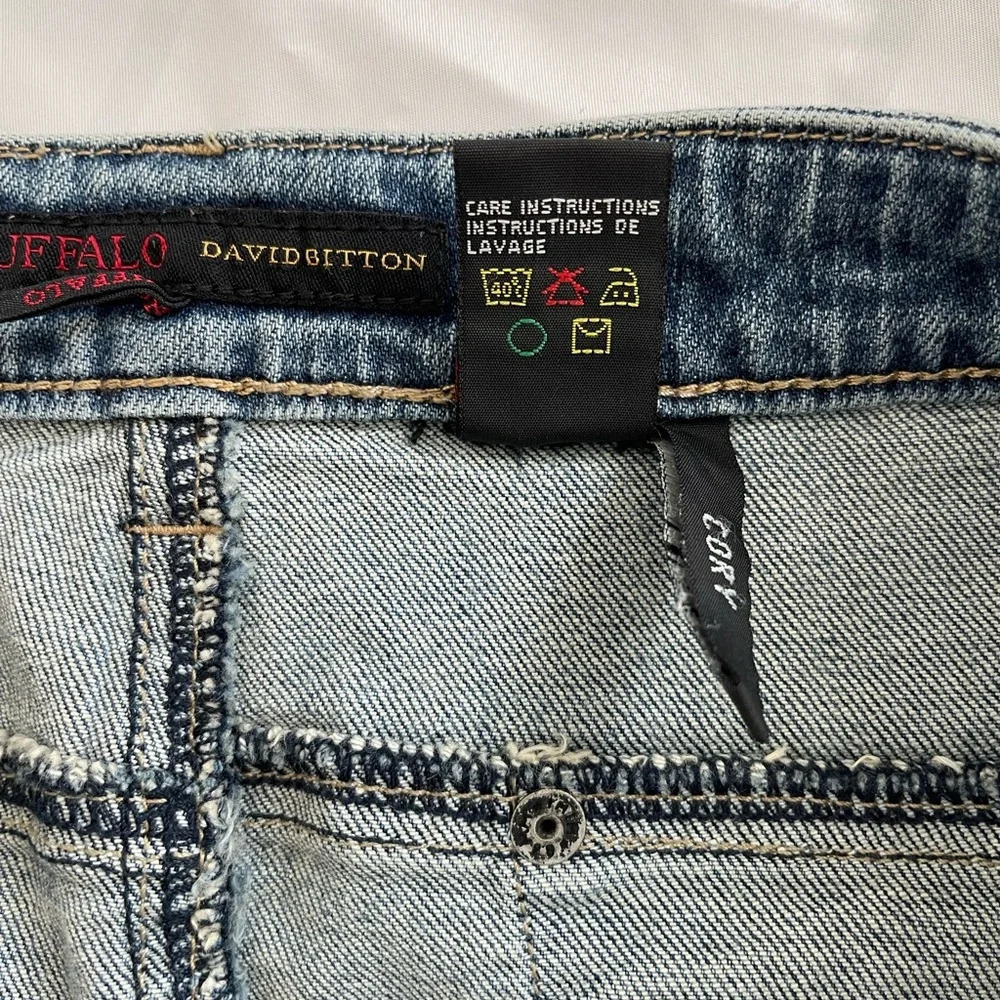 Buffalo David Bitton Cory Denim Mini Skirt Size 28 - Picture 6 of 9